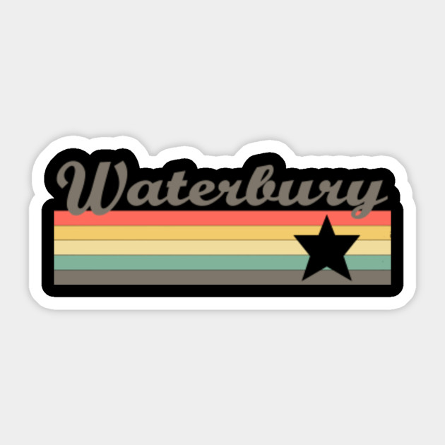 Waterbury T-Shirt City Vintage Retro 70s 80s Connecticut Tee Gift